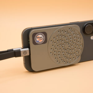 SoundCam Go mounted to smartphone